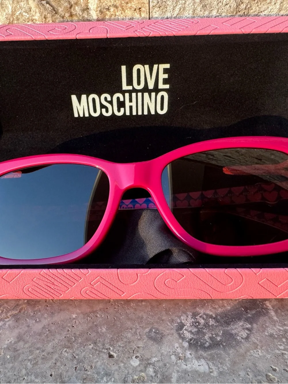 Love Moschino Pink Sunglasses New